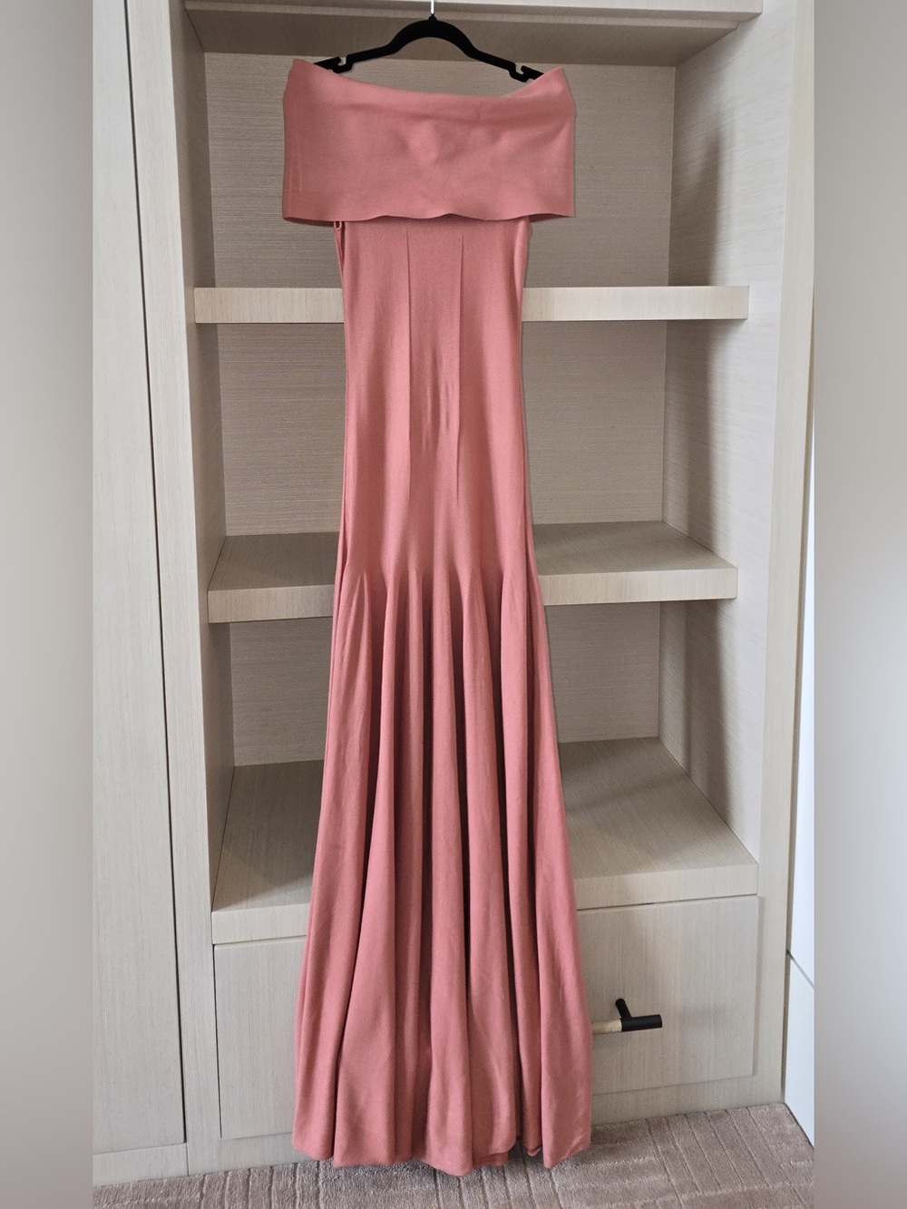 AmiYa Off-Shoulder Maxi Dress in Dusty Rose